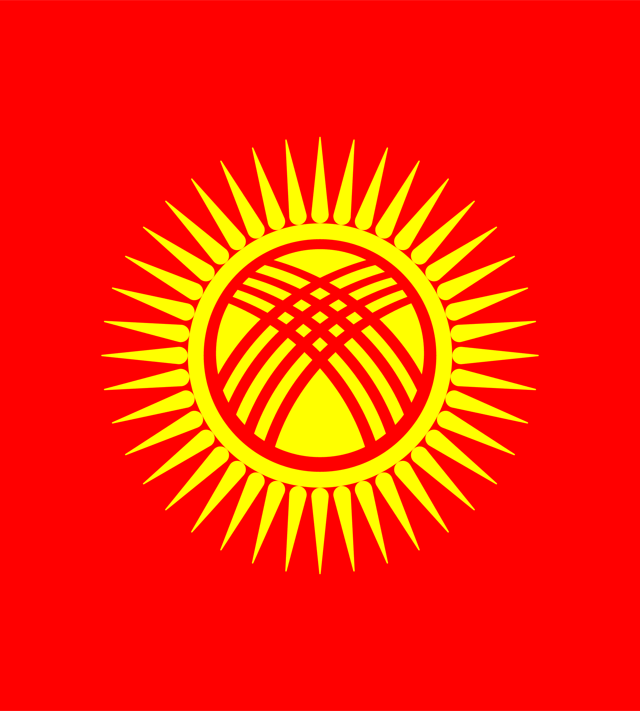 Kirgisistans flagg