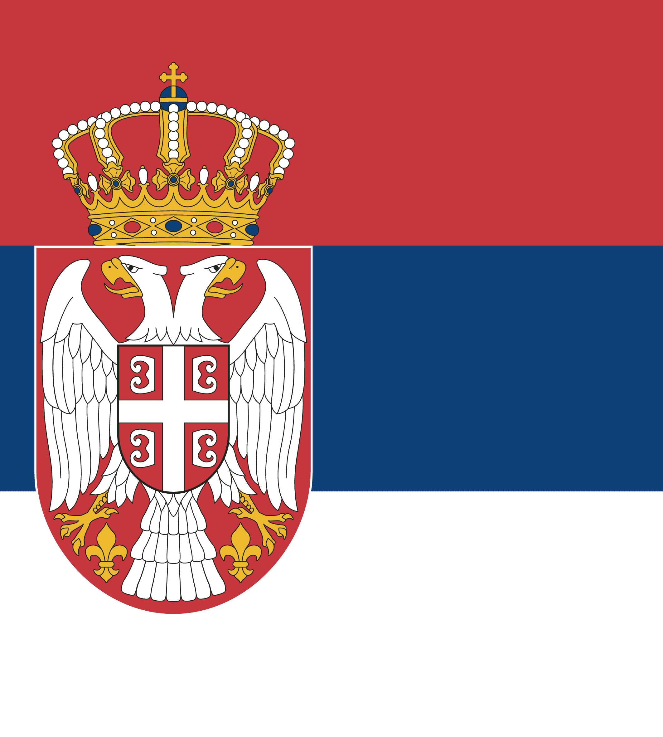 Serbiens flag