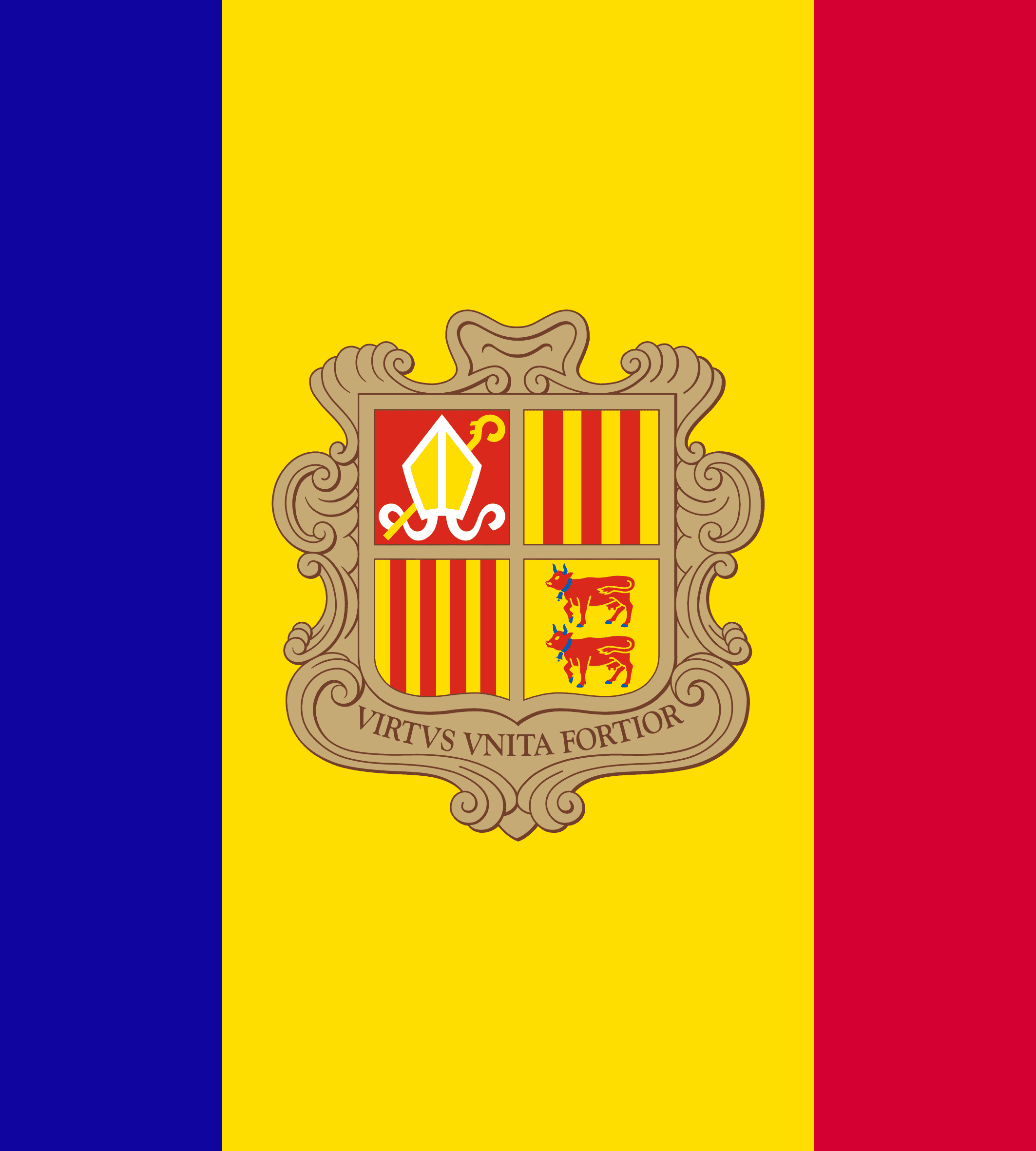 Andorras flagg