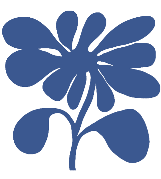 Indigo Bloom Viskestykke
