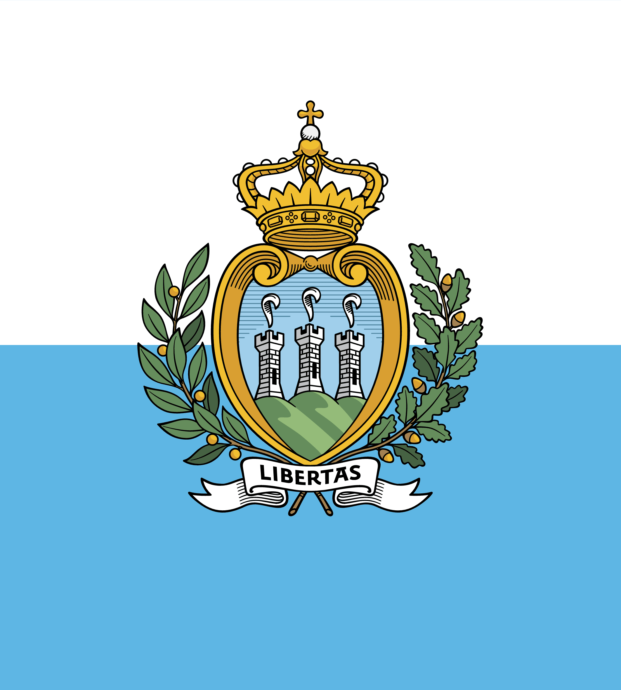 San Marinos flagg