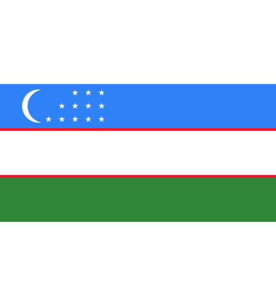 Uzbekistans flagga